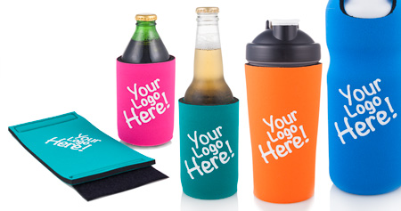 Product examples showing single colour screen printing.